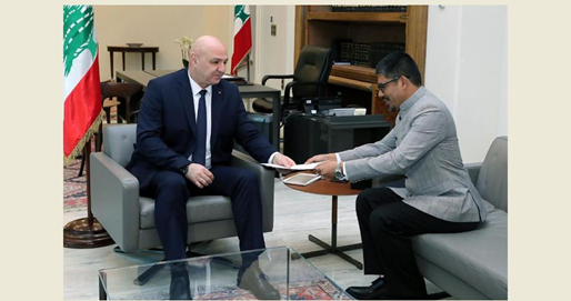 (*) الرئيس عون تسلم رسالة من رئيسة الهند والتقى نائب المدير الاقليمي للبنك الدولي: لبنان عازم على اجراء الاصلاحات الضرورية