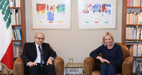 الرئيس المكلف التقى بلاسخارت وريزا