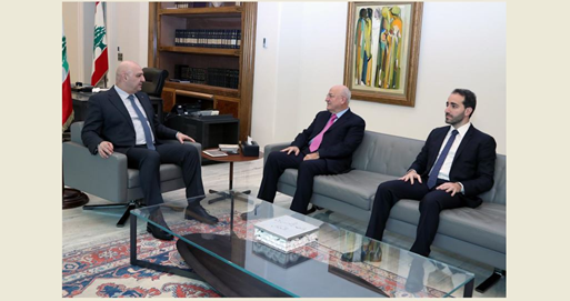 (*) الرئيس عون استقبل العريضي