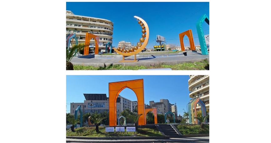 بلدية صيدا تواصل التنسيق والإشراف على رفع الزينة الرمضانية وإضاءت الشوارع