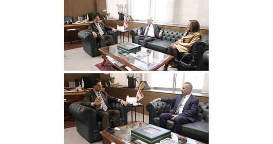 مرقص بحث مع سفيري سلطنة عمان وايطاليا في تطوير التعاون الاعلامي ودعم "تلفزيون لبنان"