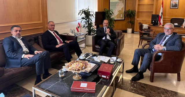 رسامني استقبل عطية وسليمان والصمد وبحث معهم في تأهيل طرق عكار واعادة تفعيل مطار القليعات