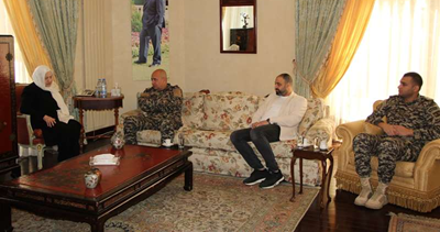 بهية الحريري استقبلت المدير الإقليمي الجديد لمديرية أمن الدولة في الجنوب