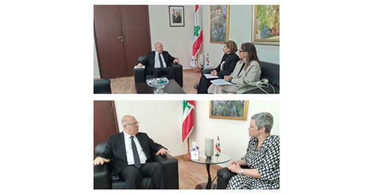 وزير العمل بحث مع سفيرة الاتحاد الأوروبي وفريق من البنك الدولي في نظام التقاعد وكيفية مساعدة الوزارة في تطبيقه