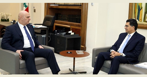 (*) عون عرض اوضاع وزارة الاعلام و"تلفزيون لبنان" مع الوزير مرقص واطلع على اوضاع الجامعة اللبنانية من بدران