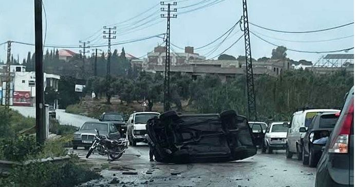 أربعة جرحى في حادث سير في الضنية