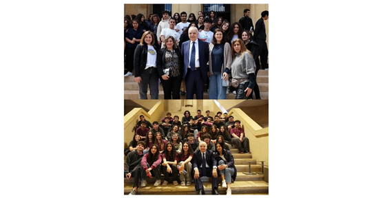 وزير الثقافة إلتقى طلابا في المتحف: الزيارة تؤسس لبناء علاقة تواصل ومباشرة بين الزائر وتراثه الانساني