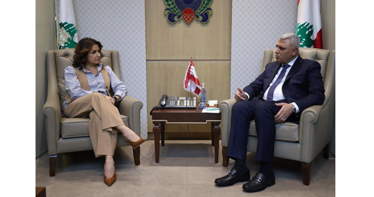 اللواء شقير استقبل وزيرة الشؤون الاجتماعية