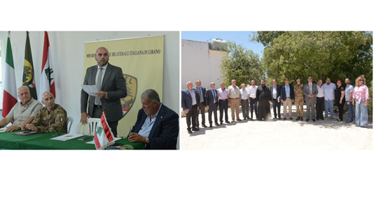 إحتفال في بلدية المطلة الشوفية بالتوقيع على هبة إيطالية تضمنت تركيب 240 لمبة كهروضوئية لانارة الشوارع ومأدبة غداء تكريمية وكلمات أكدت متانة العلاقة