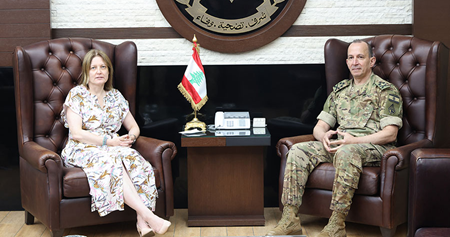 قائد الجيش استقبل السفيرة السويدية