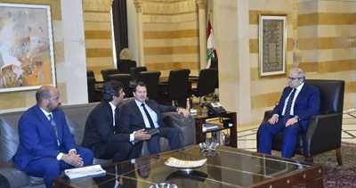 سلام استقبل وزير المهجرين ووفدا من شركة "يوتلسات" والفريق اللبناني المشارك في بطولة العالم لمهارات مايكروسوفت و"أدوبي"