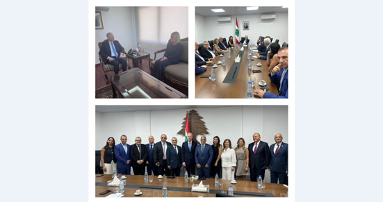 رجّي بحث مع بلاسخارت في الأوضاع وتناول مع وفد الجامعة الثقافية شؤون الاغتراب والاقتراع