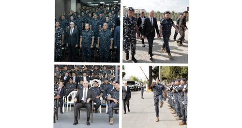 الحجار خلال تخريج عناصر تابعوا دورة تدريبية بالمواكبة: المسؤولية الملقاة على عاتق قوى الأمن تتطلب أعلى درجات الجهوزية