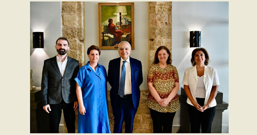 سلامة بحث مع وفد من المجلس العربي للعلوم الاجتماعية في تعزيز التعاون وتنظيم نشاطات بحثية في المكتبة الوطنية