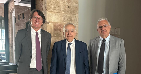 سلامة التقى مدير مكتب اليونسكو الاقليمي فونتاني: ناقشنا البدء في اعادة احياء "التياترو الكبير"