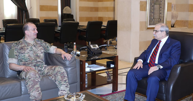 رئيس الحكومة بحث مع قائد الجيش في الأوضاع الامنية