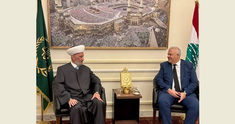 دريان التقى محافظ بيروت ووفدا من المرابطون عبود : نعمل مع المفتي لتحقيق خير بيروت والمولدات تحت سقف القانون حمدان : دار الفتوى ملاذ آمن ولا حروب داخلية في لبنان