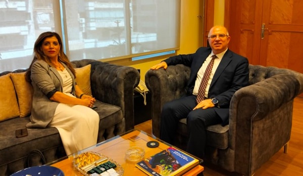 الوزير حيدر التقى السفيرة زيادة ووفدا من منظمة العمل الدولية