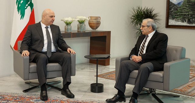 (*) لقاء بين الرئيسين عون وسلام قبيل جلسة مجلس الوزراء